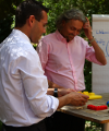 Die Trainer Marc Weitzmann und Bernhard Patter
